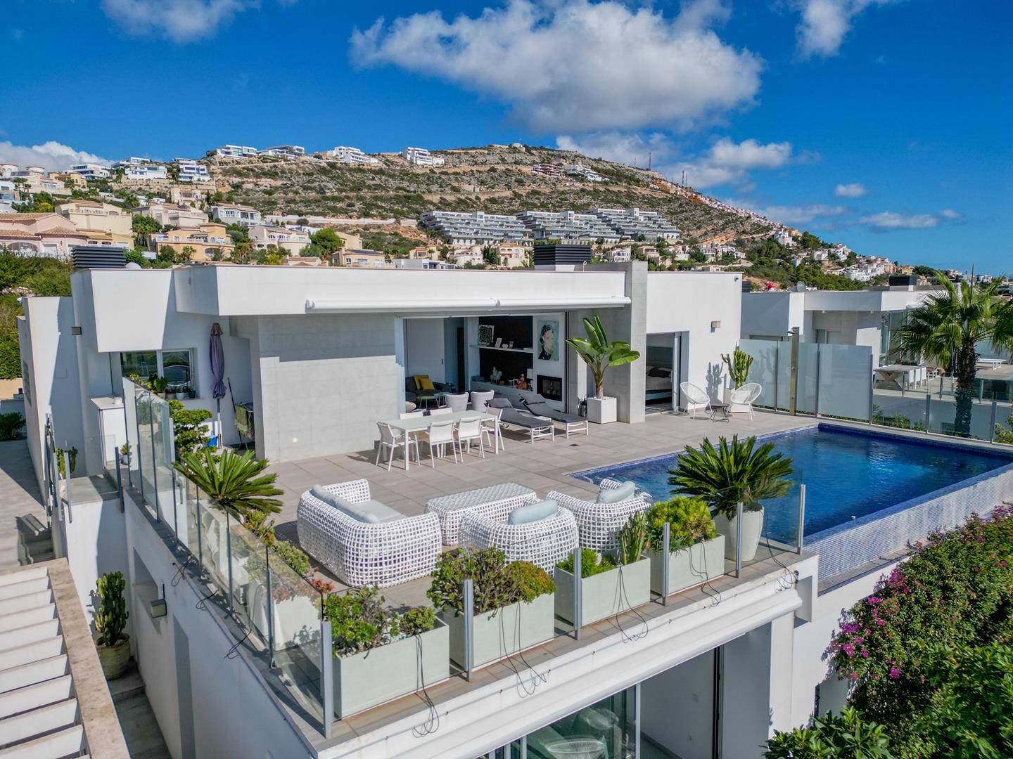 Modern villa with panoramic views and private pool